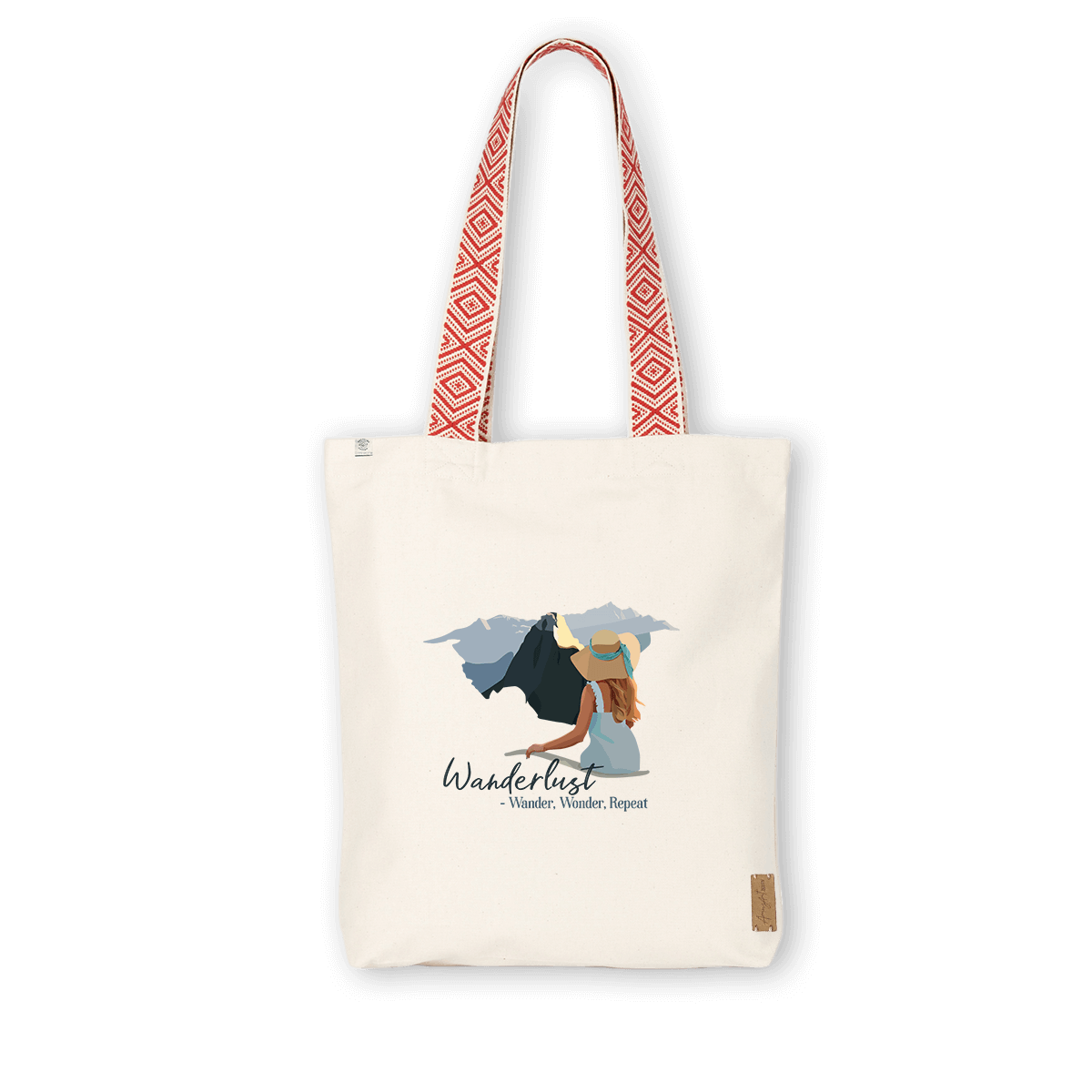 Wanderlust – TOTE BAG - Ethnic Red