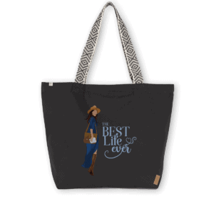 Best Life Ever – TOTEBAG XL - Ethnic Black