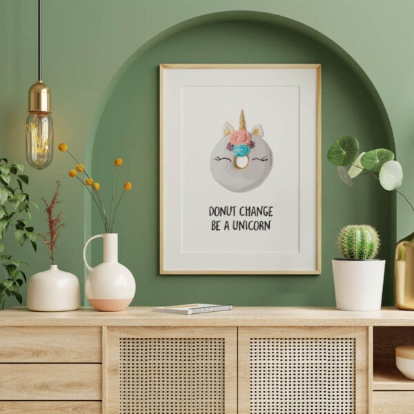 Donut Change Be a Unicorn - Poster - Image 3